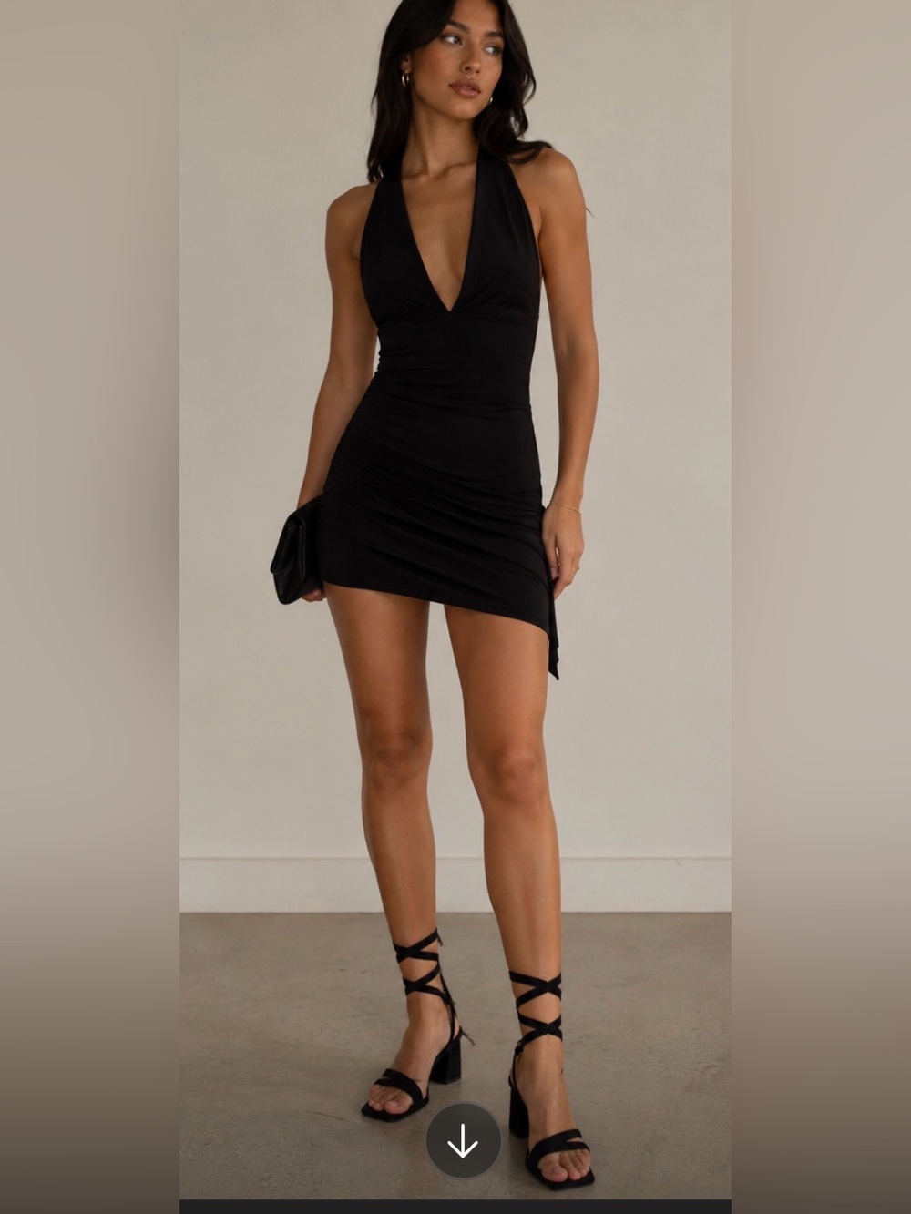 BCBG Women’s Black Wrap Up Suede Block Heels with original box Debby Size 6.5